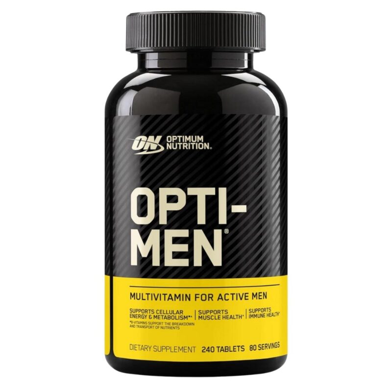 Optimum Nutrition Opti-Men Multivitamin for Men – Daily Nutrient Support with Vitamins, Minerals & Amino Acids 240 Tablets (Exp 11/2023)